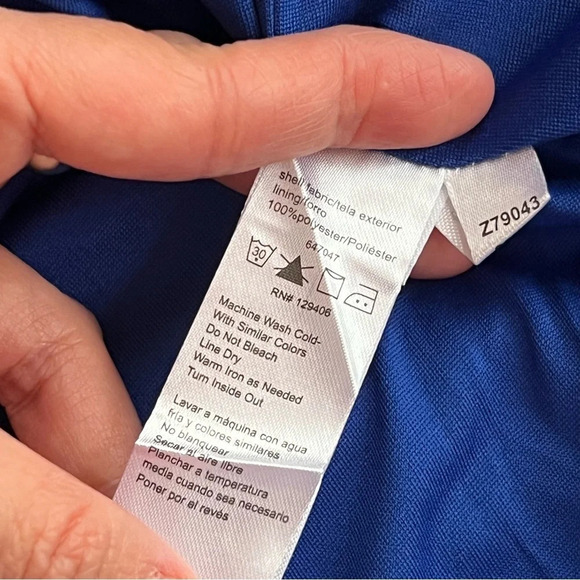 VENUS Womens Blue Dress Midi Off Shoulder Ruffle Sleeve Square Neckline Cocktail - Picture 10 of 16